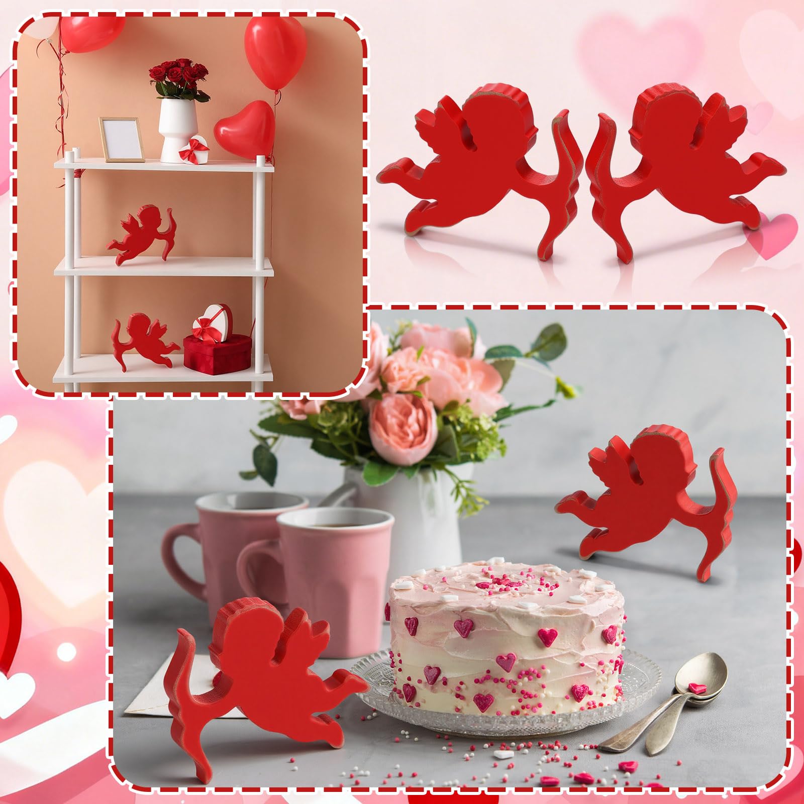 Amazon.com: Suzile 2 Pcs Valentine Cupid Valentine's Day Decor